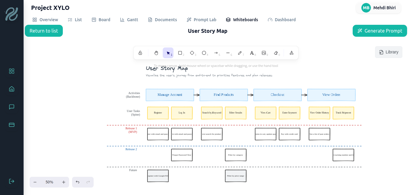 Whiteboard Interface
